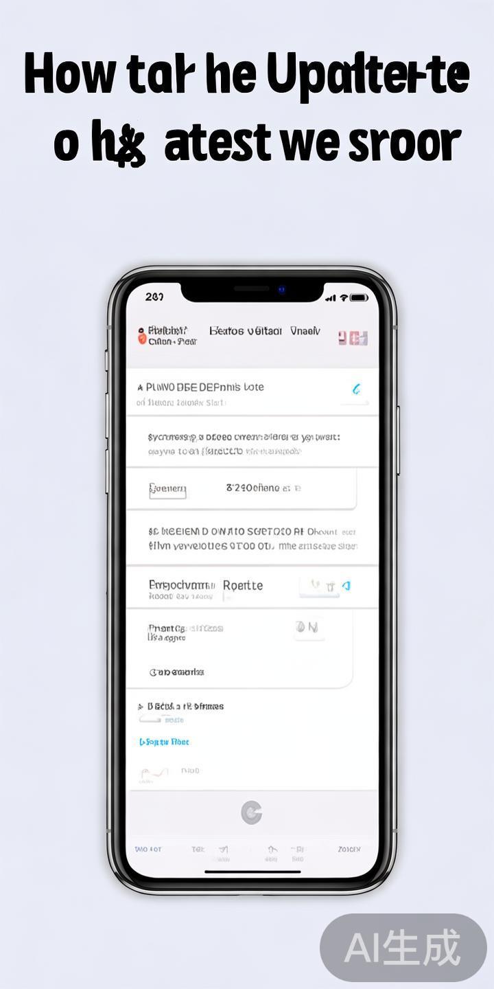 首先，确保您的苹果手机已更新至最新系统版本，这样可